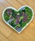 Handcrafted Custom Wood Moss Art Heart, Heart Wall Hanging, Moss Wall Art, Plant Home Décor, Spring Home Accent product 6